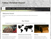 Tablet Screenshot of fabiuschurch.org